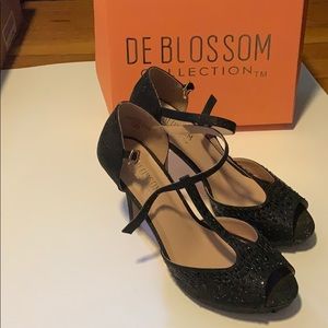 De Blossom Collection size 8 black heels